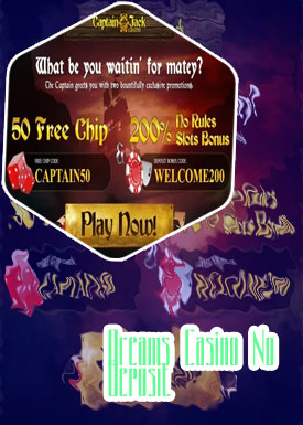 No deposit bonus codes dreams casino